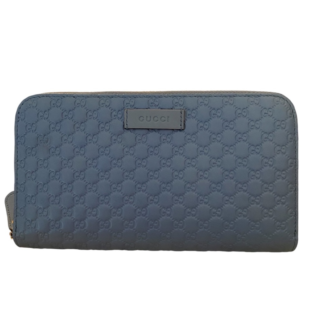 Gucci leather monogram zip around wallet NEW
